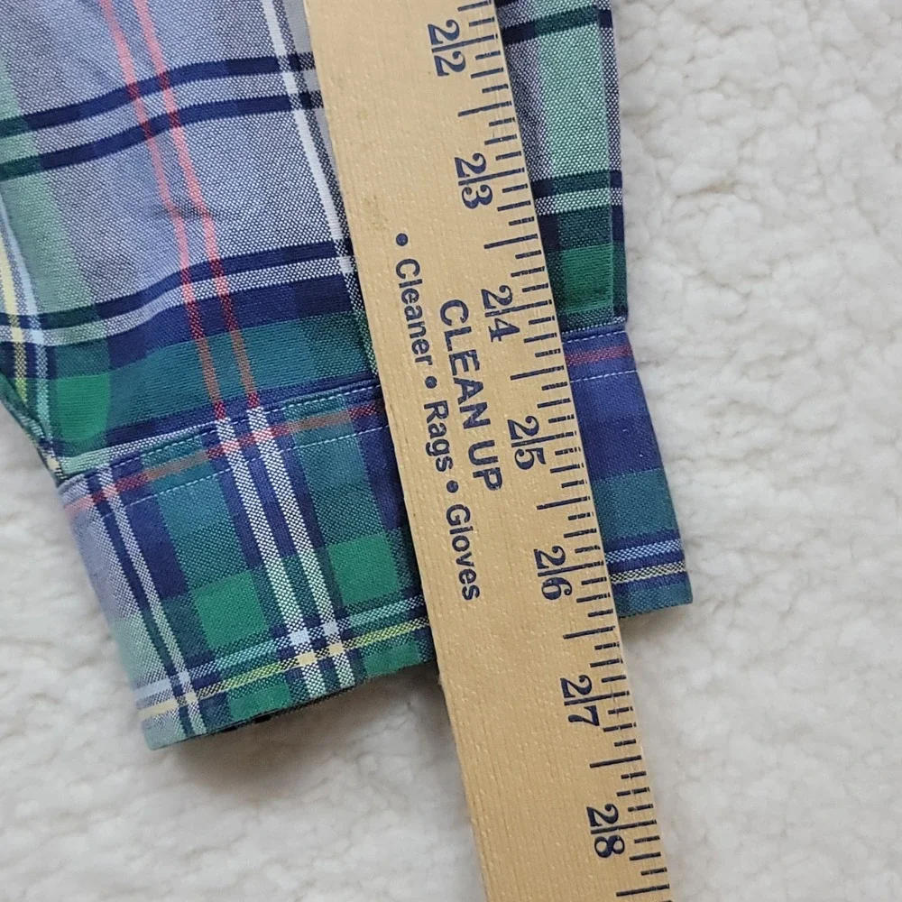 Ralph Lauren Button Down Shirt Mens 3XB Plaid Long Sleeve Cotton Big & Tall